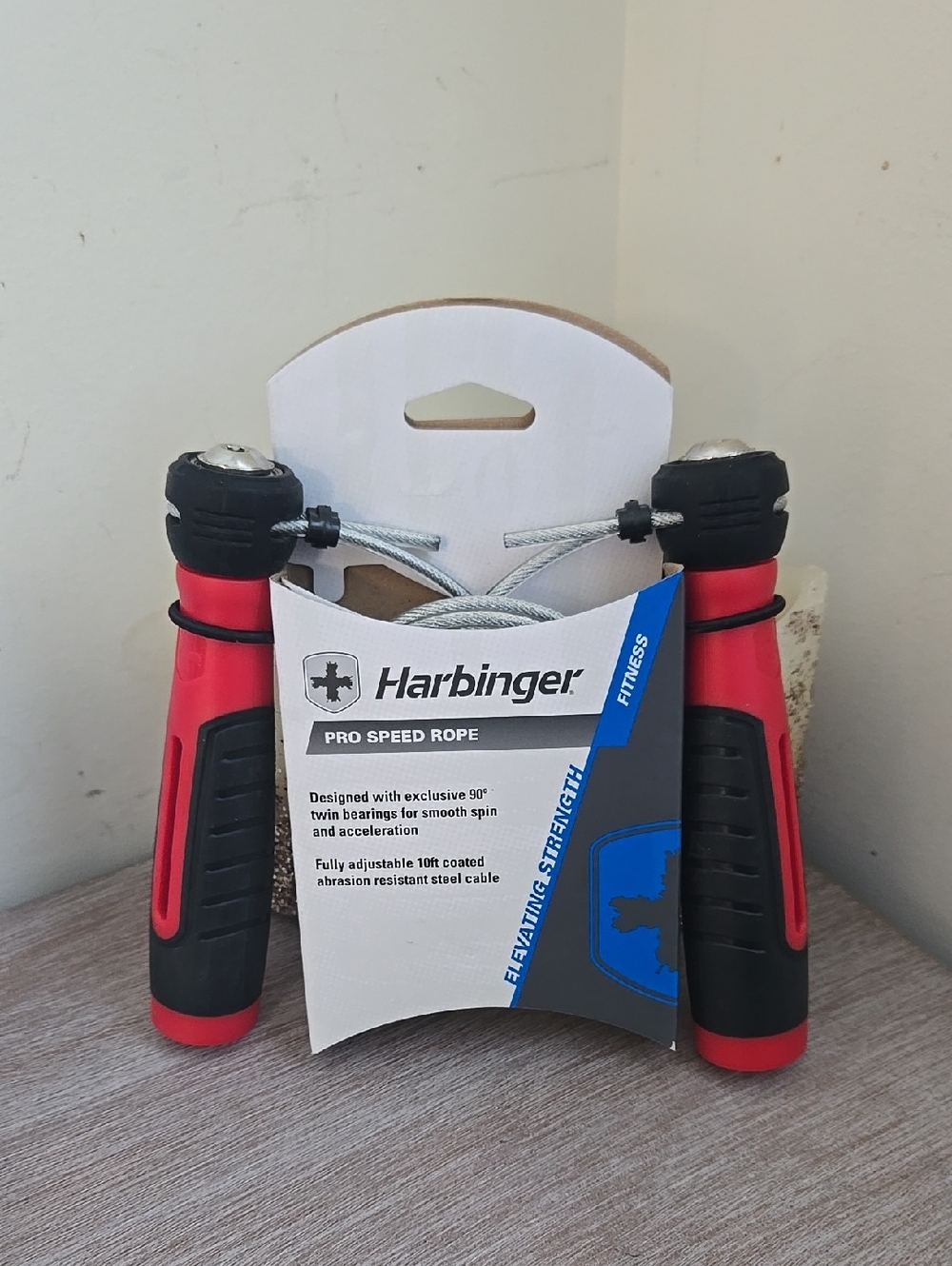 NEW Harbinger Pro Speed Jump Rope - Red & Black